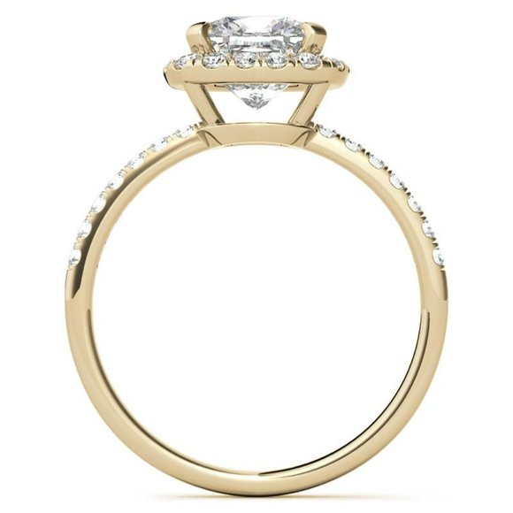 1.9Ct-8.5mm 6-Prong Round Moissanite Ring 14k Gold - Picture 17 of 17